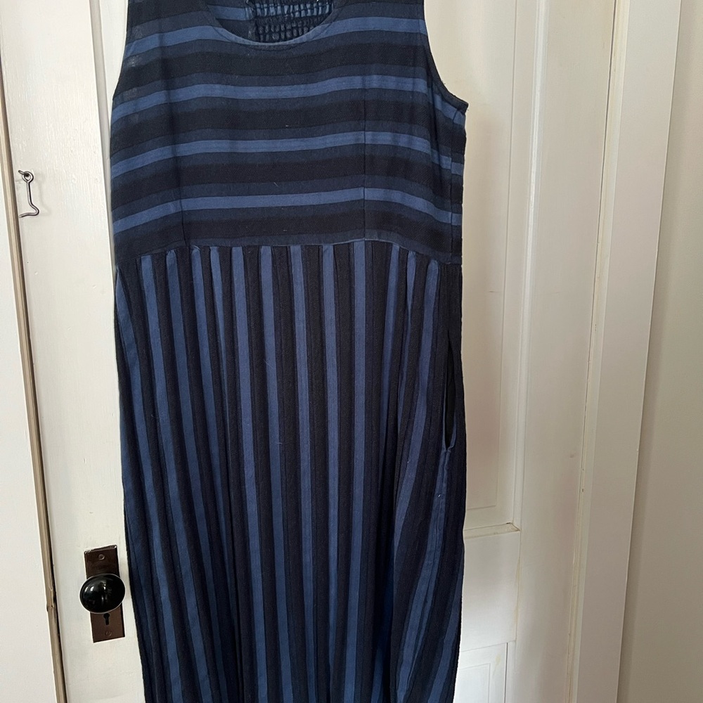 Ace&Jig blue and black tank midi dress